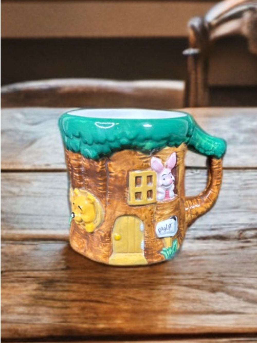 Disney Winnie the Pooh Treehouse Mug - Green and Brown